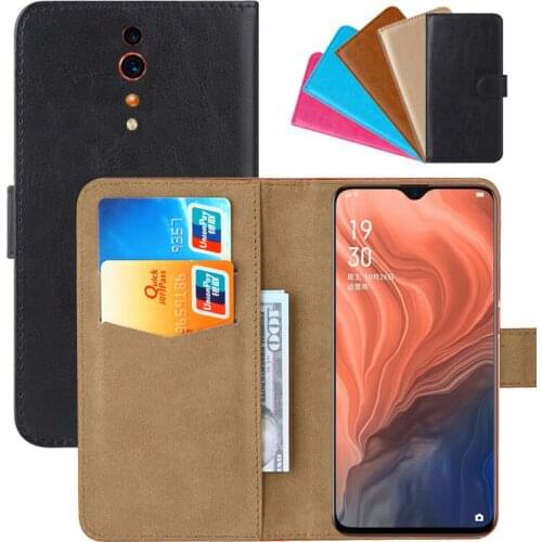 Luxury Wallet Case For OPPO Reno Z PU Leather Retro Flip Cover Magnetic Fashion Cases Strap