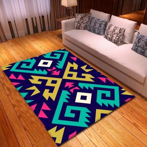 Nordic Large Living Room/Bedroom Carpets Soft Flannel Antiskid Mats/Rug Modern Home Textile 3D Geometric Block pattern Area Rugs