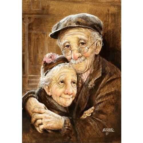 Old man, love and company Needlework, Cross stitch kits Stylish for Embroidery,Patterns 14CT DIY Handmade