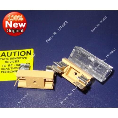 10pcs/lot Glass fuseholders transparent shell cover 5x20mm fuse holder with cover fuse clip socket welding