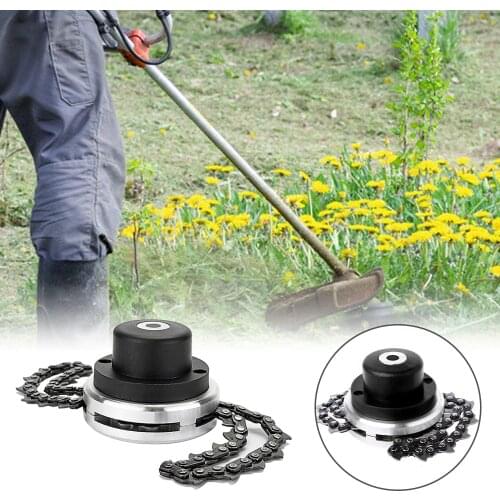 Universal Grass Trimmer Head Chain Brushcutter Wood Cutting Chainsaw Parts Thickening Chain Weeding For Lawn Mower Garden Tools