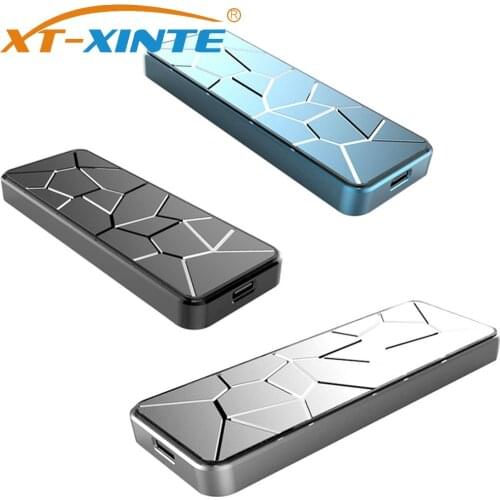 XT-XINTE External Case USB3.1 to M.2 for NVME PCIe/ M2 M-Key SATA to Type C Adapter Mobile Hard Disk for NGFF SATA SSD Enclosure