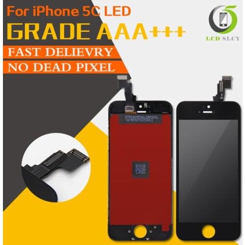 Best Test Quality AAA+++ For iPhone 5C LCD Display Pantalla Touch Screen Digitizer Replacement Part Assembly Tempered film+Tools