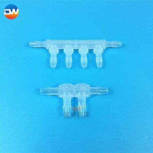 Inkjet Printers Spare Parts Ink Tube Connector Way Hose Ink Pipi Connector DTF Printer White Ink Circulation Connector