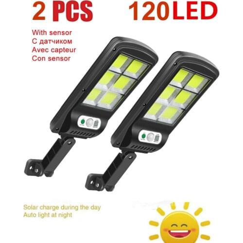 2pcs tabular oblong Solar Torch Light Garden Lamp 120 LED IP65 Waterproof Outdoor Landscape Decoration Garden Lawn Light motion