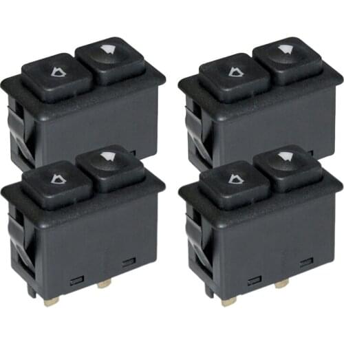 4Pcs Power Window Sunroof Switch Illuminated For Bmw E30 E24 E28 From 09/1986 61311381205 / 61 31 1 381 205