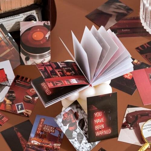 40 Pcs Rose Purple Sky Stickers Set Notebook Style Diy Journal Stickers For Planner Beautiful Scenery Decoration School Supplies