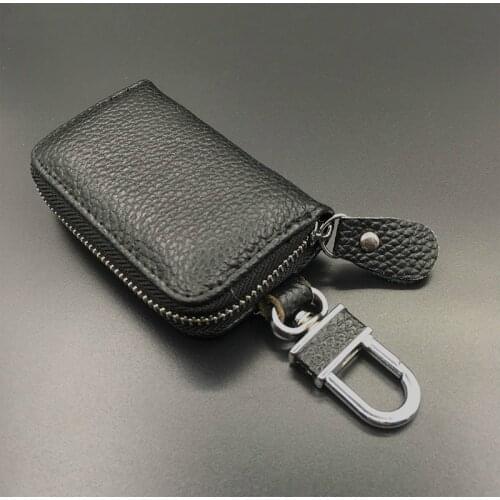 PU Leather Keychain Car Key Wallets Men Women Key Holder Housekeeper Keys Organizer Zipper Key Case General Models Key Wallet