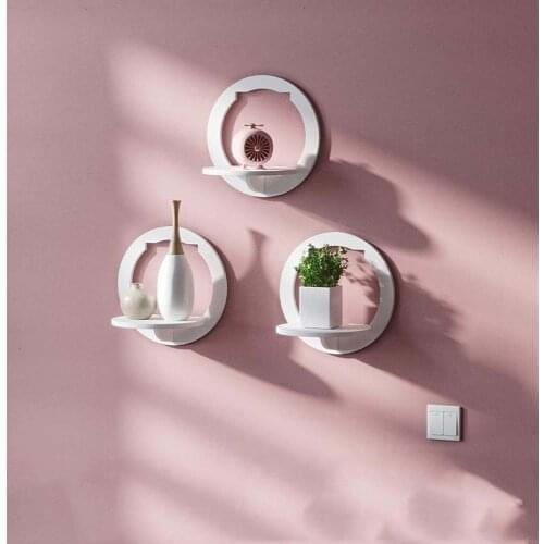 For Kitchen Punch-Free Bedside Rack Hanging Living Room Wall Decoration Bedroom Hanging Flower Stand For Kitchen Convenience