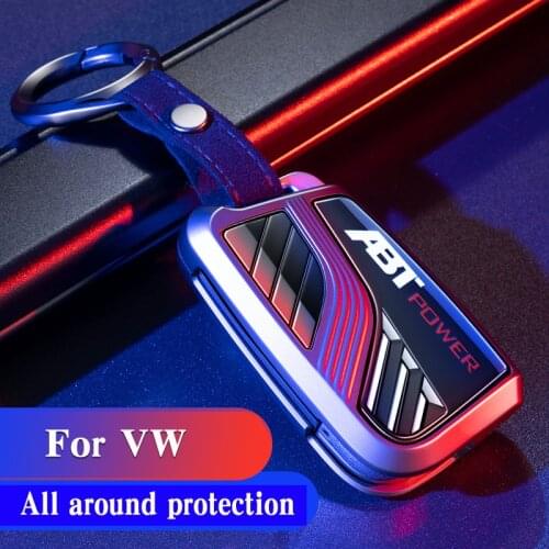 For VW Golf 7 MK7 Tiguan Touran 2017 Skoda Octavia A7 RS New Passat Lavida POLO CC BORA Aerospace zinc alloy Key Cover Case