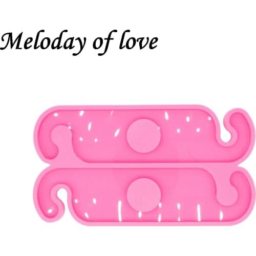 Glossy Wine Glasses Hanging Mold Epoxy Silicone Mold DIY Wine Caddy Making Resin Craft Mold DY0484