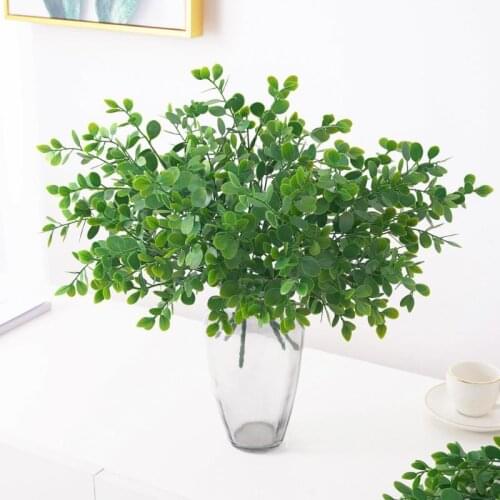 Artificial Eucalyptus Branch Realistic Faux Eucalyptus Stem Faux Plant Branch for home decor large tropical plantas artificiais