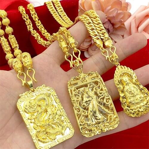 Korean Fashion Sand Gold Necklace For Women Japanese Wholesale Yellow Gold Color Solid Leaves Pendant Necklace Anniversary Gift