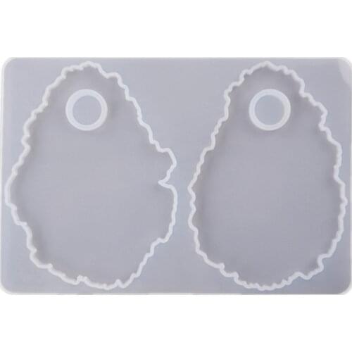 Cosmetic Makeup Palette Spatula Tool Resin Casting Mold Eye Shadow Makeup Irregular Round Palette Panel Mould Craft Tool A5KE