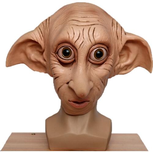 Cosplay Latex Dobby Elfin Cosplay Mask Funny Animal Style Halloween Carnival Costume Headgear Props Accessories