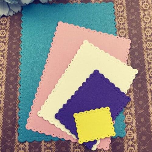 Metal Cutting Die Of Lace Frame Scrapbooking Mold Paper DIY Card Postcard Handmade Craft Stencil Album Handcraft Embossing Mould