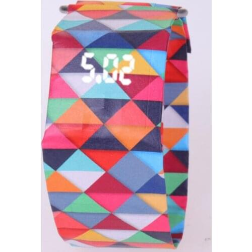 Fashion Creative Watches Paper Watches Women Men LED Digital Watches Waterproof Clock Paper Strap Electronic Sports Watches