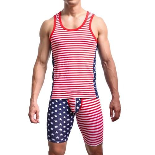 Men USA Tank Top Stripe Singlets Sweatshirts Mens Tee Shirts Stringer Sleeveless Muscle Tops Hip Hop Vest Fitness Tanks 20