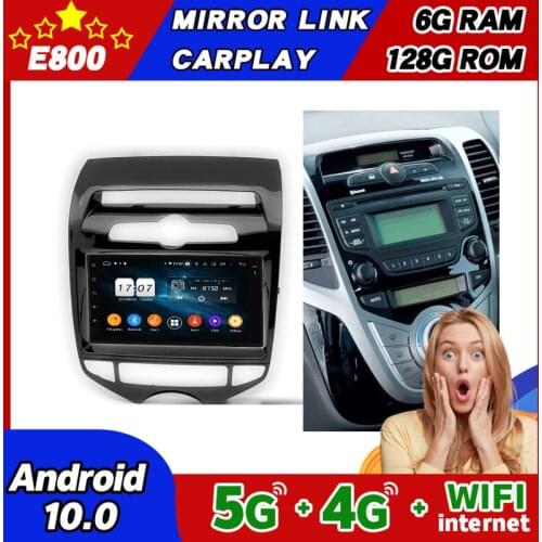 NEW 6GB Ram 128GB Rom Car Radio Stereo Player Ix-20 GPS Navigation Head Unit For HYUNDAI IX20 2010 Auto AC Android 10 Multimedia