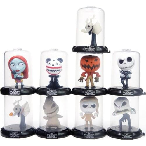 New Christmas Skeleton Jack Sally Zero Boogie Christmas Tim Burton Animation Movie Cute Figure Model Toys