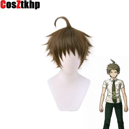 Danganronpa Hinata Hajime Wig Cosplay Costume Super Dangan Ronpa 2 Heat Resistant Synthetic Hair Men Carnival Party Wigs