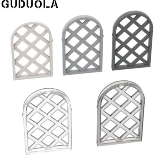 Guduola Window 1x2x2.667 Pane Lattice Diamond with Rounded Top 30046 Cavity with Leads (Frames/Windows/Walls and Doors)80pcs/LOT