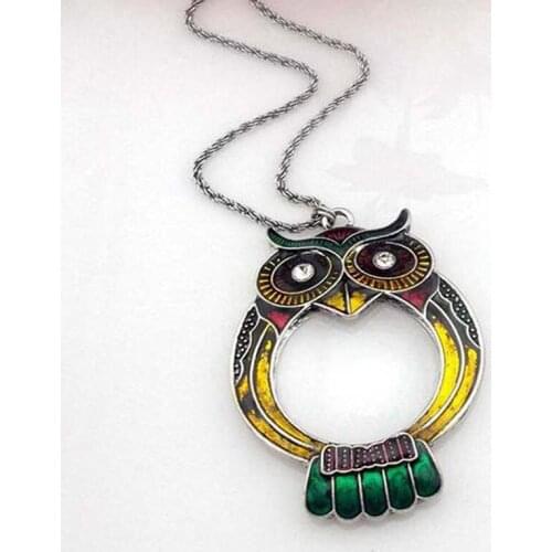 Retail & Wholesale Functional Lucky Colorful Owl Magnifing Glass Monocle Magnifier DIY Sewing Needlework