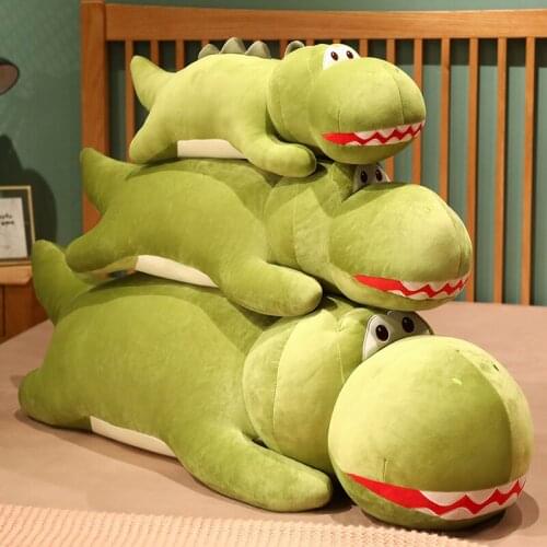 Cute Stupid Chicken Little Dinosaur Pillow U Shappe Plush Toy Soft Animal Stuffed Flexible Cushion Gift for Child Appease Baby