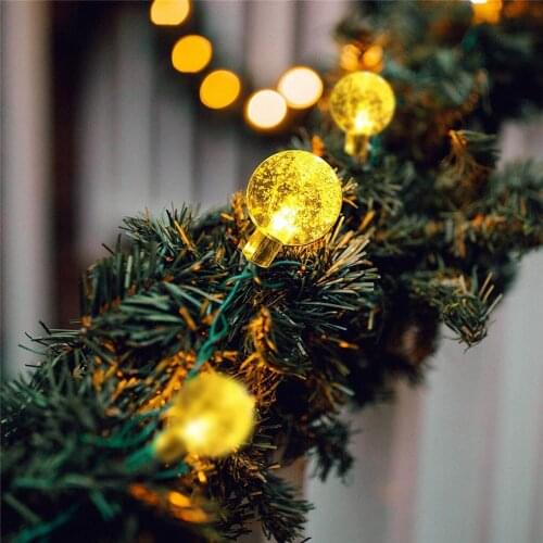 Solar Light Ball LED String Fairy Lights Outdoor Waterproof Decoration Lamp String Solar Garlands Garden Christmas Decor
