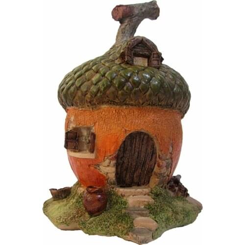 House Statuette Home Decor Miniatures Fairy Garden Ornament Accessories Figurines for Home Outdoor Decor