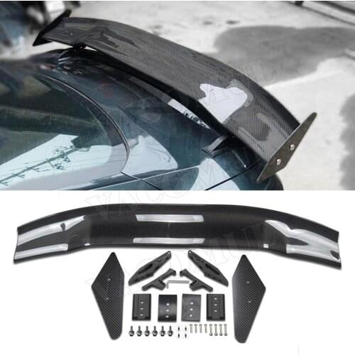 A Style Carbon Fiber Rear Lip Spoiler Wings for Ford Mustang Coupe 2015 2016 2017 2018 Car styling