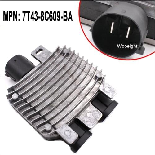 Wooeight 7T43-8C609-BA Radiator Cooling Fan Control Module fit for Volvo S60 /V60 S80 V70 XC60 XC70 Ford Galaxy Land Rover 2015