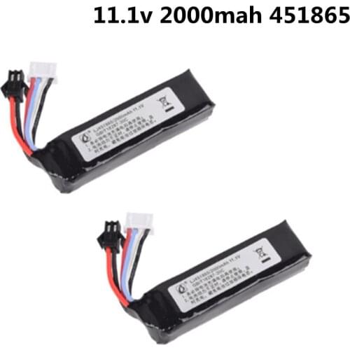 Water Gun Lipo Battery 3S 11.1V 2000mAh 30C 451865 for AKKU Mini Airsoft BB Air Pistol Electric Toys guns RC Parts
