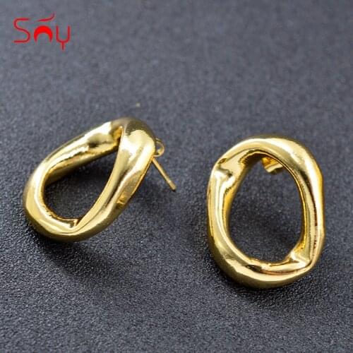 Sunny Jewelry Fashion Round Hoop Earrings For Women Copper Jewelry Findings Hot Selling Jewelry Earrings For Party Wedding Gift