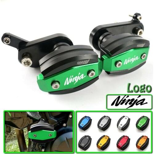 Motorcycle Crash Pad Protector CNC Engine Cover Frame Sliders Falling Protection For KAWASAKI Ninja ZX6R ZX-6R 2009-2012