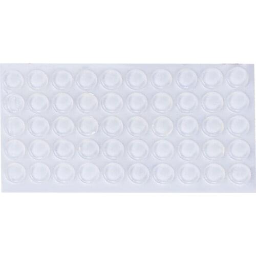 50Pcs Door Stops Stopper Silicone Cabinet Self Adhesive Bumper Damper Buffer Pad