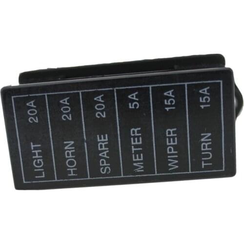 6 Via 32V Medium Size Block Fuse Box Support ATC ATO For Automobilo Boat