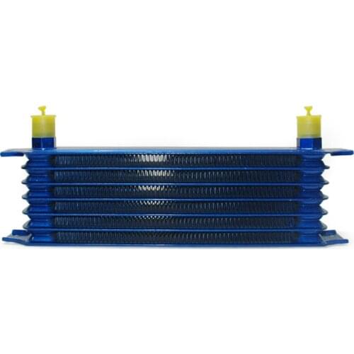 7 Drawers Blue Oil Cooler Car Oil Cooler Modified Oil Cooling 7 Rows Oil Radiator