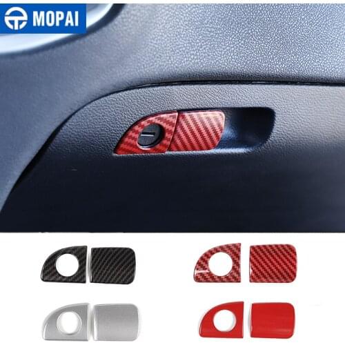 MOPAI Accessories for Dodge Charger 2010+ Car Copilot Storage Box Switch Decoration Cover Sticker for Dodge Challenger 2015