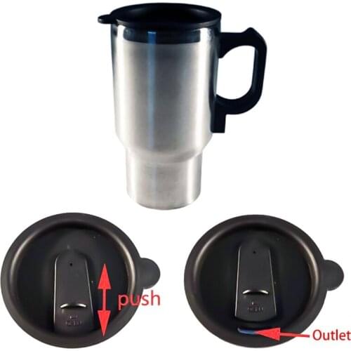Car Electric Heating Cup Auto Adjustable Temperature Auto Boiling Kettle Travel Flask Thermo Stainless Steel Heating Mug 450ML