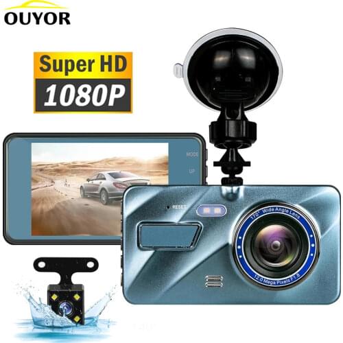 J16 Car DVR Video Recorder Dash Camera 1080P Rear View Dual Lens 3.6 Full HD G Sensor Portable Cycle Recording Dash Cam Dashcam