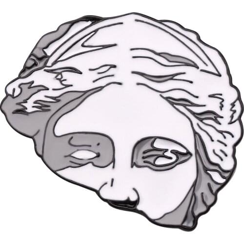 White Venus Women Art Design Enamel pins brooch Classic brooches Lapel pin for women girl men Badges Pins accessories jewelry