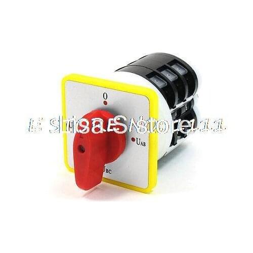 Fastest Delivery Free Shipping Model LW5D-16YH3/3 Red Switch Botton AC 500V 16A Universal Rotary Cam Changeover Switch