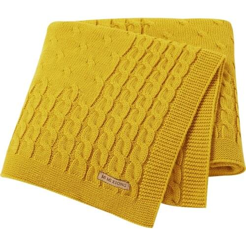 Baby Blanket Knitted for Boy Girl Crib Bedding Quilt Toddler Swaddle Wrap Blankets Infant Stroller Basket Covers 100*80cm