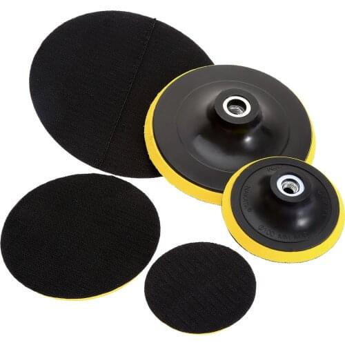 1PC M10 M14 3/4/5/6/7 inch Angle Grinder Wheel Sander Paper Disc Car Polisher Bonnet Backing Pad Car Polishing Pad Tools