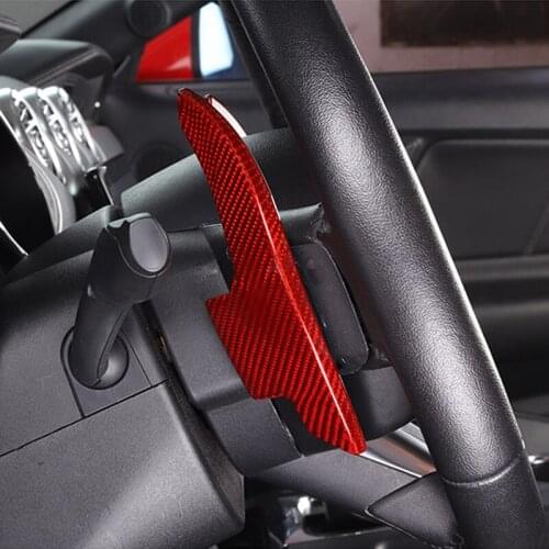 For 2015-2020 Ford Mustang Carbon Fibre Steering Wheel Shift Paddles Car Interior Modification Accessories