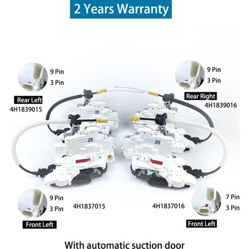 Door Lock Actuator Front Right with Automatic suction door For Audi A6 RS7 A7 A8 4G1837016B/C