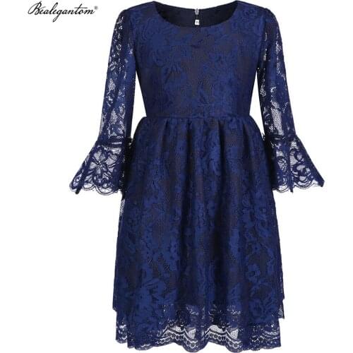 Elegant Black Flower Girl Dresses 2021 Baby Kids Birthday Lace First communion Wedding Evening Party Gowns 2-12 FGD159
