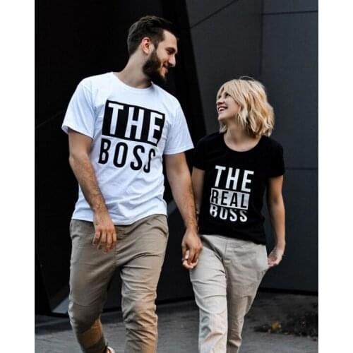 Lover T Shirt for Men Women Valentines Day Gift Love Funny The /The Real Couple Matching T-shirts Tops