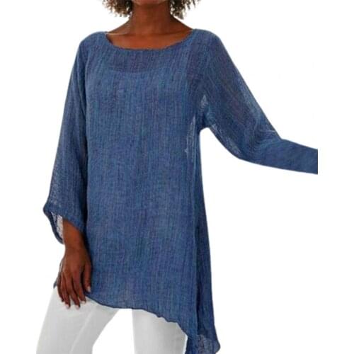 Hot Sale 2021 Fashion Casual Loose Comfortable Autumn Blouse Lady Long Sleeve T-shirt Loose Top for Daily Wear Super Plus Size